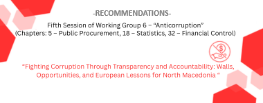 RECOMMENDATIONS: Fifth session of Working Group 6 – Anti-corruption on the topic: “Fighting corruption through transparency and accountability: Recommendations